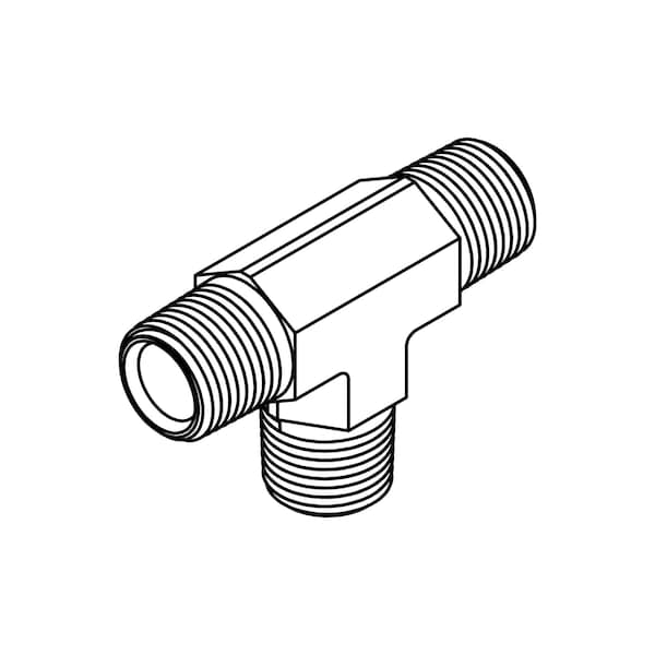 Tompkins Hydraulic Fitting, Steel06MP-06MP-06MP TEE 5600-06-06-06 - main